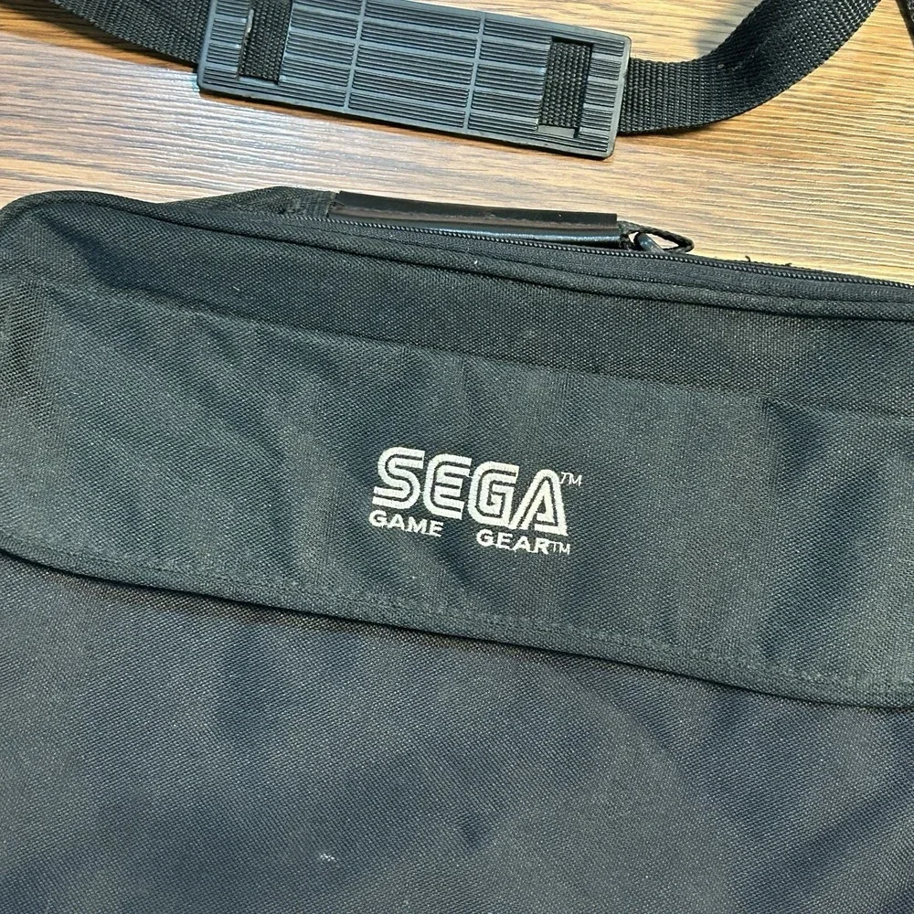 Official VINTAGE Black Sega Game Gear Carrying‎ Case Travel Bag With Strap